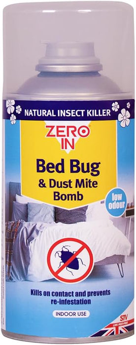 Zero In Bed Bug & Dust Mite Bomb 150ml 9842
