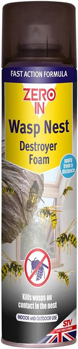 Zero In Wasp Nest Destroyer Foam Spray 300ml 9048