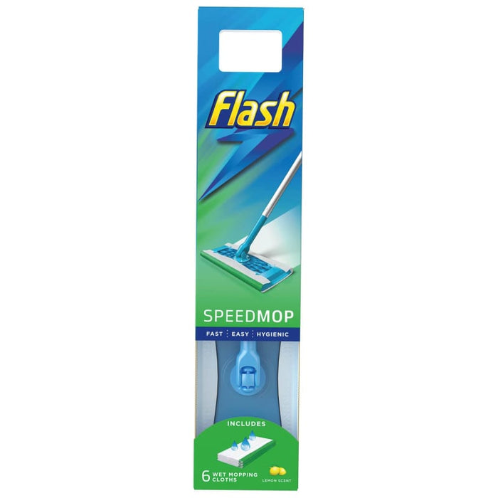Flash Speed Mop Starter Kit Fast Easy & Hygienic Floor Mop Kit With 6 Pads - Finish