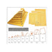 100 H/8 x Padded Envelopes Gold/Brown Padded Bubble Envelopes/Mailers Size AR8 (JL5 Equivalent) 270x360mm - Citystores