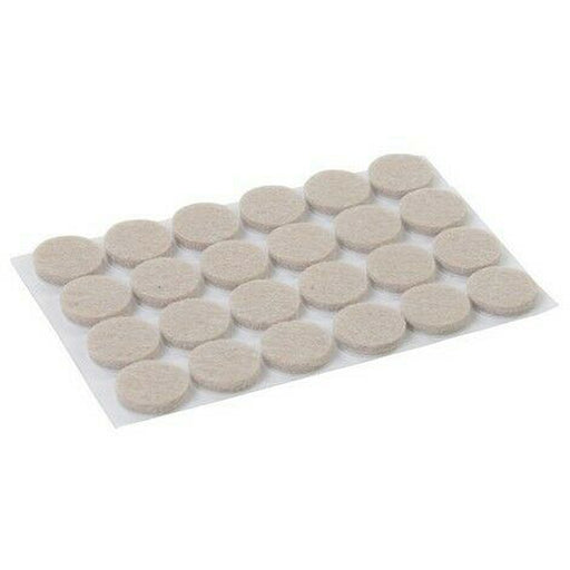 12mm x 30 Felt Pads Protectors Self Adhesive Sticky Round - City Stores