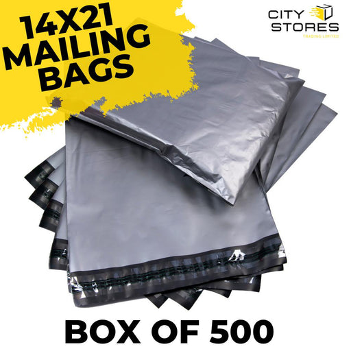14x21 Mailing Bags Grey (500) - Citystores