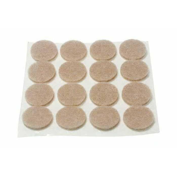 19mm x 12 Felt Pads Protectors Self Adhesive Sticky Round - City Stores