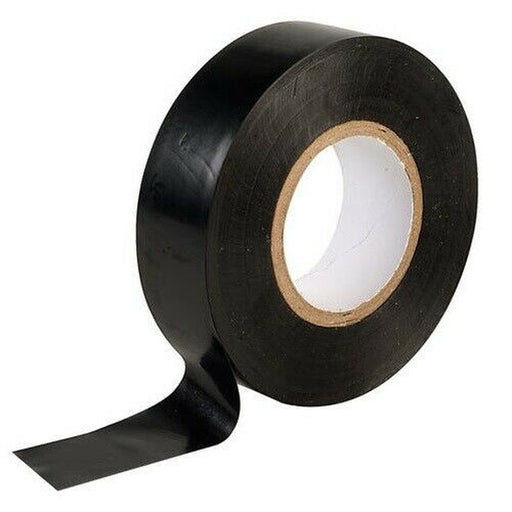 19mm x 20 Metre Black Electrical Insulation Tape 1 Roll - PVC Electrical