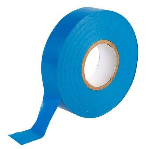 19mm x 20 Metre Blue Electrical Insulation Tape 1 Roll - PVC Electrical