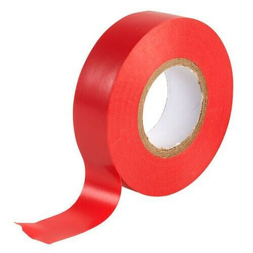 19mm x 20 Metre Red Electrical Insulation Tape 1 Roll - PVC Electrical