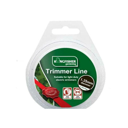 1.25mm x 15m Trimmer Line Cutter Wire Garden Grass Electric Strimmer Strong Cord (white) - Kingfisher / Shedmates