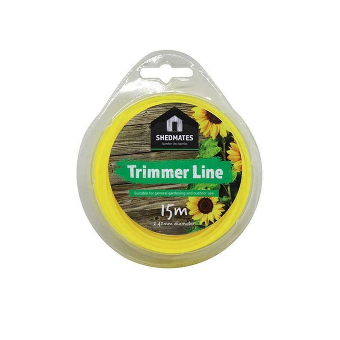 2.40mm x 15m Trimmer Line Cutter Wire Garden Grass Electric Strimmer Strong Cord (Yellow) - Kingfisher / Shedmates