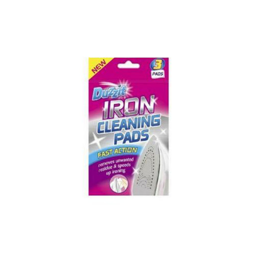 3 Pack Duzzit Iron Soleplate Cleaning Pads Fast Action Removes Unwanted Residue - Duzzit