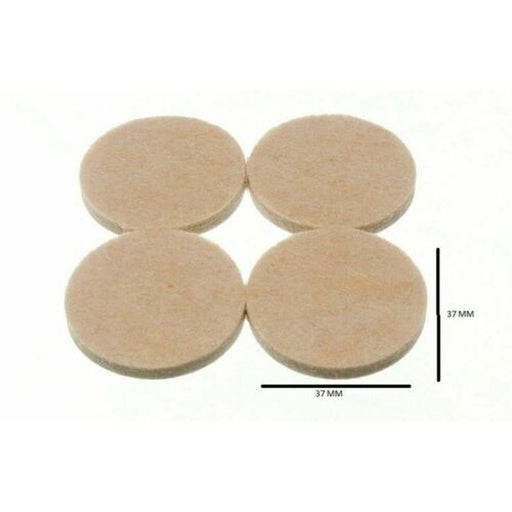 38mm x 4 Felt Pads Protectors Self Adhesive Sticky Round - City Stores