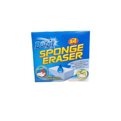 4 X Duzzit Sponge Eraser Stain and Mark Household Stains Remover Sponges 4 Pack - Duzzit
