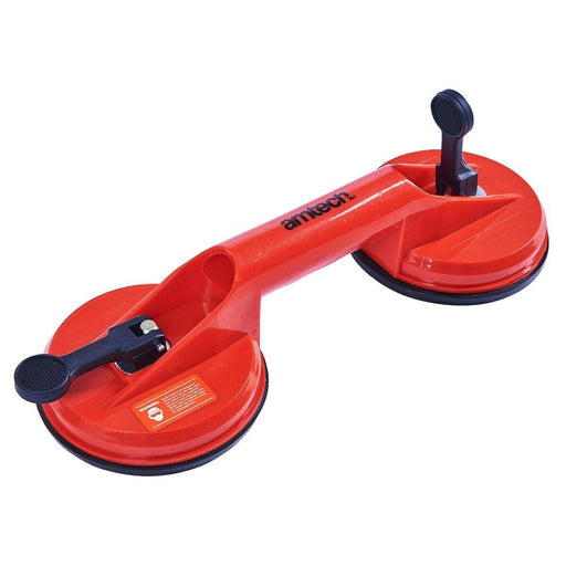 Amtech Dual Cup Suction Lifter with 60kg Capacity - Amtech