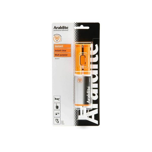 Araldite Instant 24ml Syringe Two Part Epoxy Adhesive Super Glue - Araldite