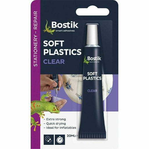 Bostik Soft Plastics Clear Glue Adhesive Extra Strong 20ml - Bostik