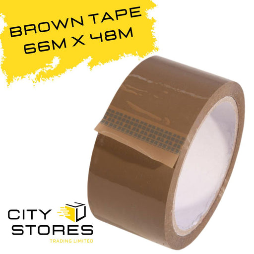 Brown Packaging Tape 48mm x 66m Strong - Citystores