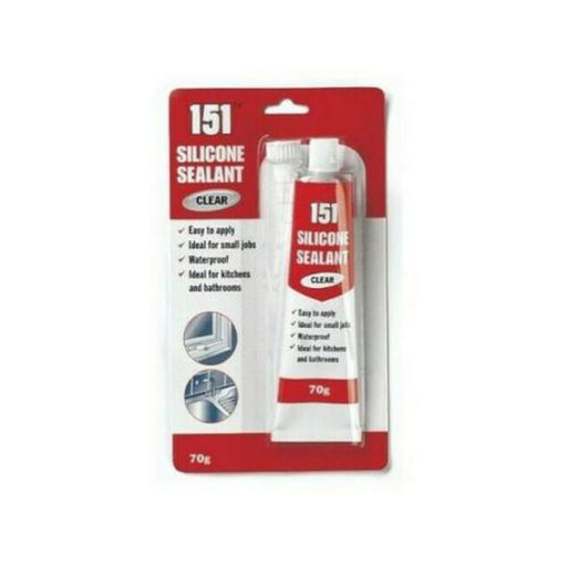 Clear 151 Silicone Sealant 70g - 151 Adhesives