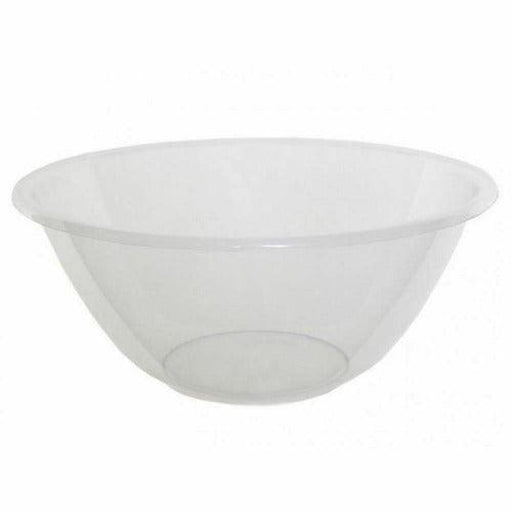 Clear Plastic Mixing Bowl Baking Kitchen Catering Washing Salad Bowls Large 25cm x 12cm - City Stores