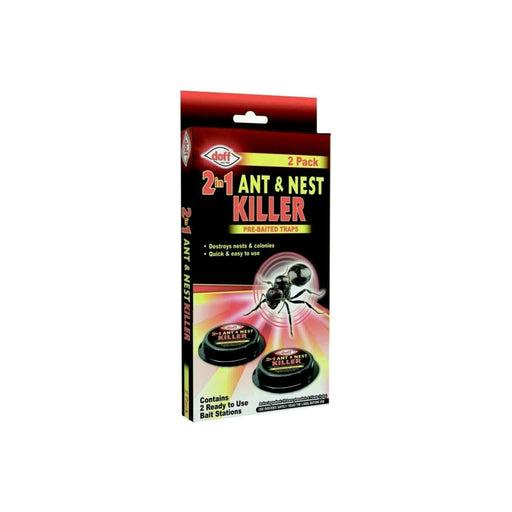 Doff 2 In 1 Ant & Nest Killer Bait Stations Kill Ants & Nests Pre-baited - Doff