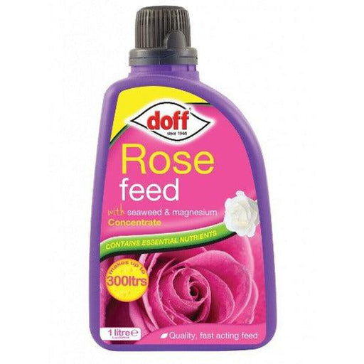Doff Rose Feed Concentrate Make up to 300 Litres 1L Plant Food Seaweed Magnesium - Doff
