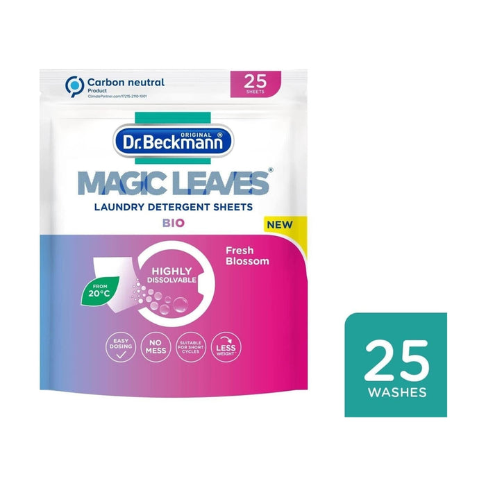 Dr Beckmann Magic Leaves Bio Laundry Detergent 25 Washes Sheets Pink - Dr Beckmann