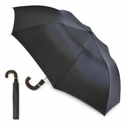 Drizzles Men's Auto Folding Umbrella Black - Drizzles
