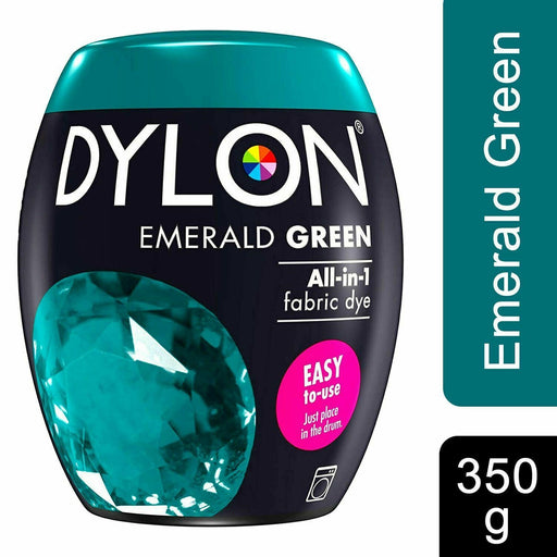 Dylon Machine Dye Pod for Clothes & Soft Furnishings Emerald Green 350g - Dylon