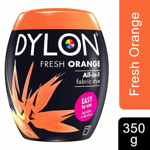 Dylon Machine Dye Pod for Clothes & Soft Furnishings Fresh Orange 350g - Dylon