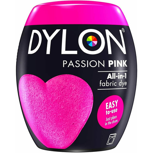 Dylon Machine Dye Pod for Clothes & Soft Furnishings Passion Pink 350g - Dylon