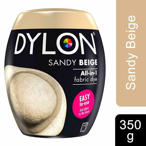 Dylon Machine Dye Pod for Clothes & Soft Furnishings Sandy Beige 350g - Dylon