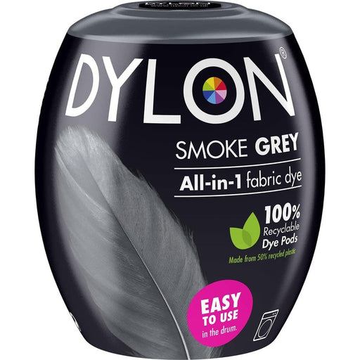 Dylon Machine Dye Pod for Clothes & Soft Furnishings Smoke Grey 350g - Dylon
