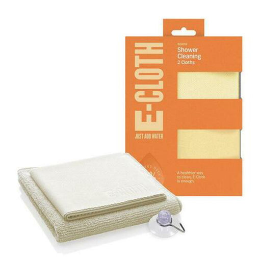 E-Cloth Shower Pack 2 Microfibre Cleaning & Polishing Cloths Uses Water Only - ECloth