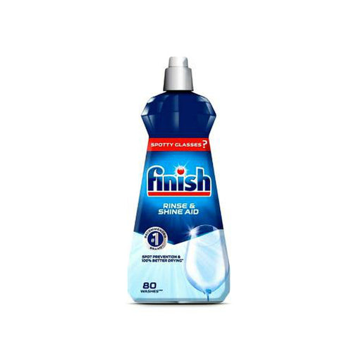 Finish Rinse Aid 400ml Dishwasher Rinse Drying Agent Shine Protect Glass - Finish