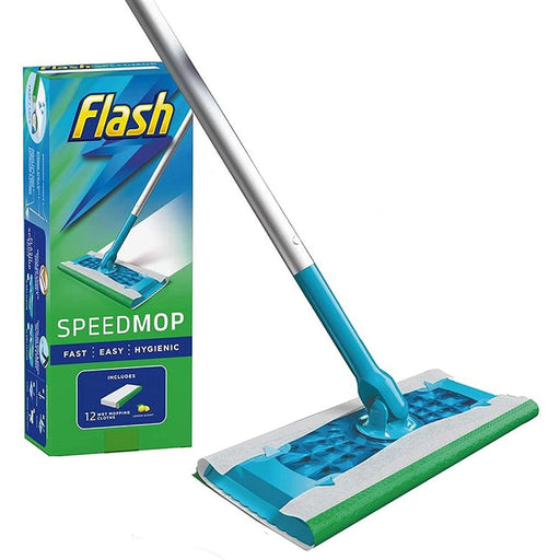 Flash Speed Mop Starter Kit Fast Easy & Hygienic Floor Mop Kit With 6 Pads - Finish