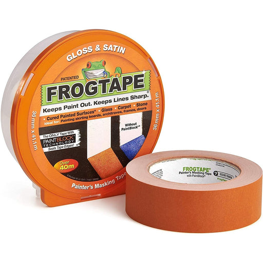 Frog Tape Orange Gloss & Satin Painters Masking Tape 36mm x 41.1m - Frog Tape