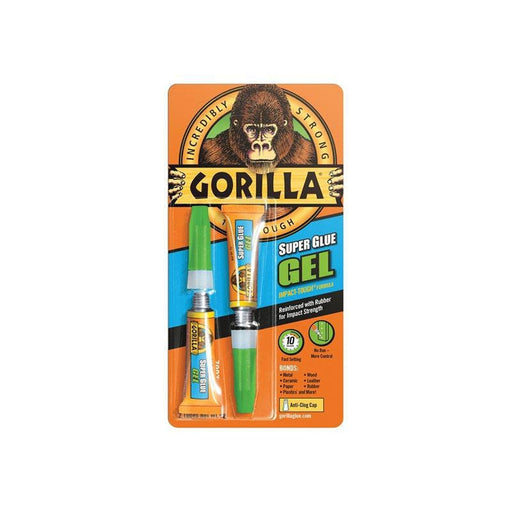 Gorilla Super Glue Gel 3g (Pack of 2) - Gorilla Glue