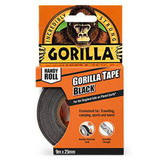 Gorilla Tape Handy Roll Black 9m - Gorilla Glue