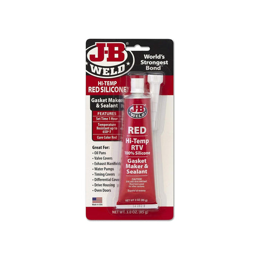 J-B Weld High Temperature RTV Silicone Gasket Maker and Sealant Red 3 oz - J-B Weld