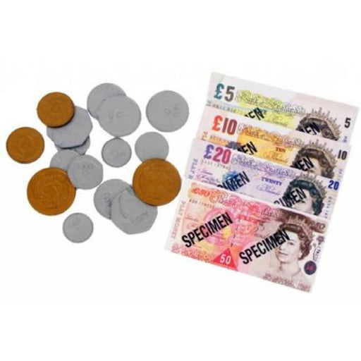 Kids Fake Pretend Money Children's Role Play Cash Pound £ Notes Coins Shop Toy - PlayWrite