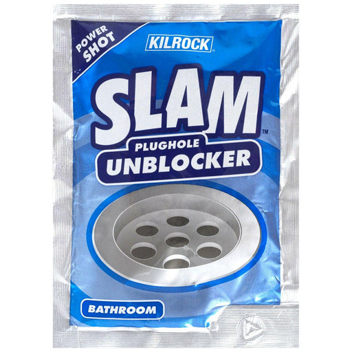 Kilrock Slam Plughole Unblocker Bathroom Blue 80g - Kilrock