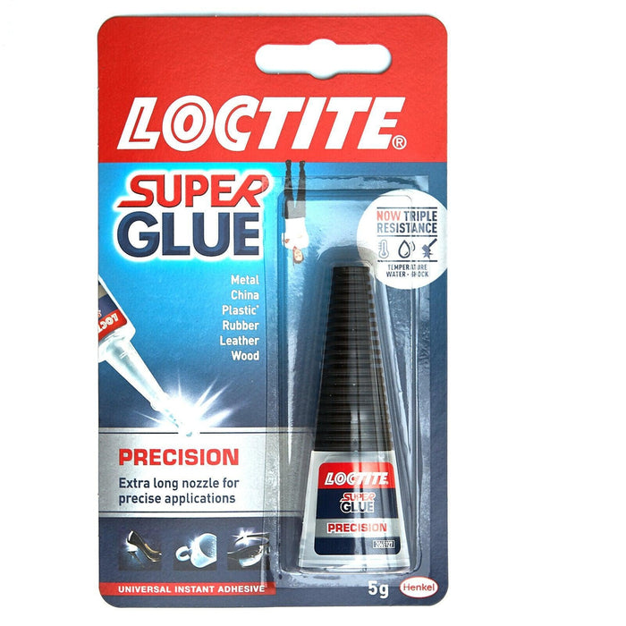Loctite Super Glue 10g Bottle Precision Max Extra Long Nozzle Fast & Strong - Loctite