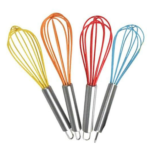 Mini Whisk Silicone Ball Stainless Handle Egg Sauce Kitchen Whisking 6" 150mm - Chef Aid