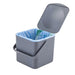 Minky Compost Recycling Food Waste Caddy Bin 3.5L Pastel Grey - Minky