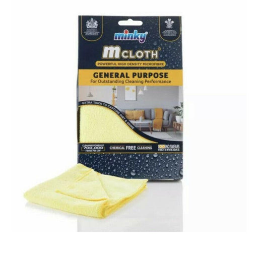Minky M Cloth General Purpose Microfibre Cleaning Cloth Mrs Hinch Yellow - Minky