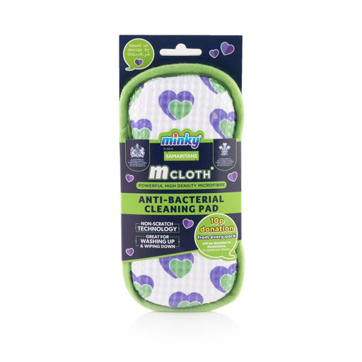 Minky Samaritans M Cloth Anti Bacterial Bathroom Cleaning Pad for Washing - Minky