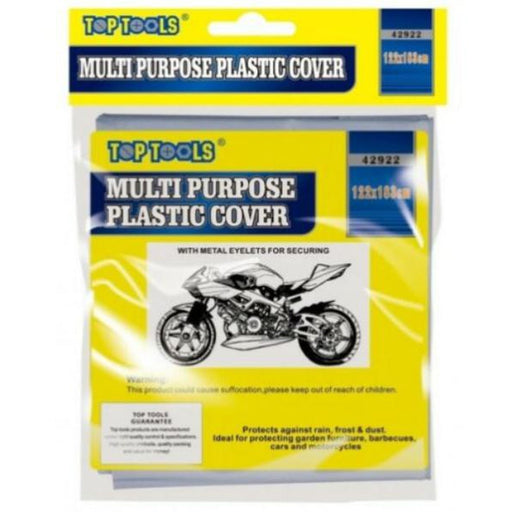 Motorcycle Top Tools Multi Purpose Furniture Plastic Cover With Metal Eyelet - Top Tools