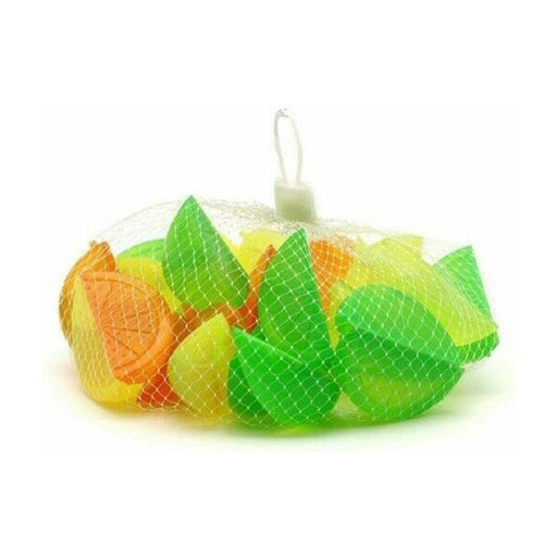 Multi-Colored Plastic Ice Cubes Lemon Shaped Cooler Reusable Drink Party Blocks - Bello