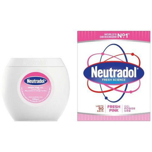 Neutradol Gel Air Freshener Odour Destroyer Fresh Pink Last 90 Days - Neutradol