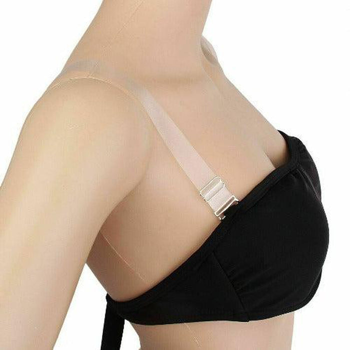 Unique Bargains Abs Non-slip Adjustable Invisible Clear Bra Shoulder Strap  With Stainless Steel Hook Transparent 3 Pair : Target