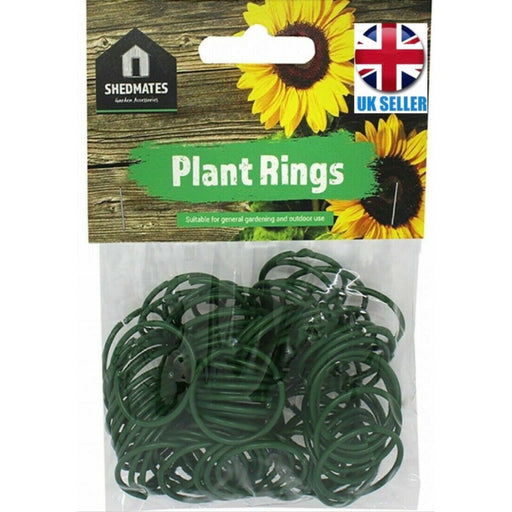 Plant Rings Plastic Reusable Twisty Support Bendy Ties to Secure Plants 100 packs - Shedmates