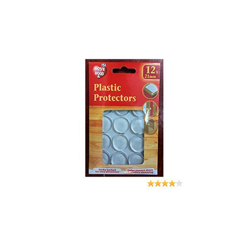 Plastic Protectors 12 x 21mm sticky protectors for many uses around the home- 151 Adhesives